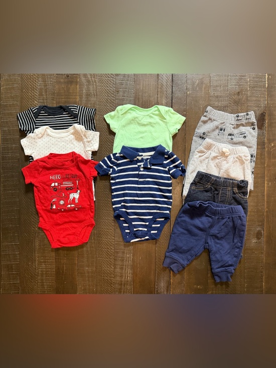 Mixed Brands Other - (9 Pieces) Baby Boy Mixed Lot Clothes, Size 3 Months.